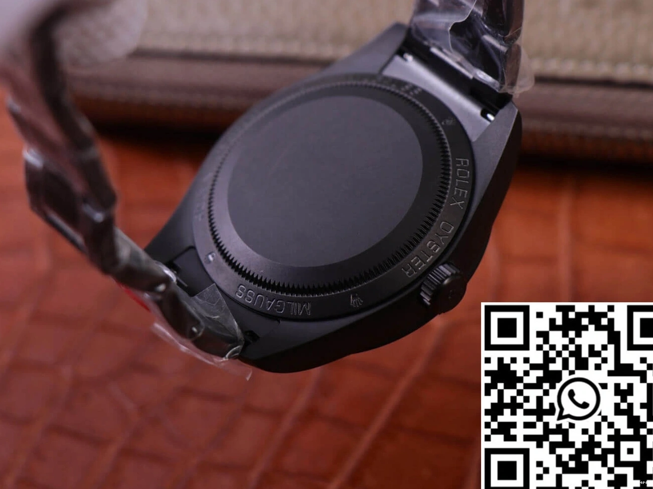 watch Black LNT01HS-001 Noir Factory Label Design Rolex Replica Base Milgauss 116400 case JB 0330